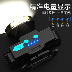 ไฟหน้าแบบ LED ชาร์จไฟได้ USB กันน้ำ 1800mAh อายุการใช้งาน 50000 ชม. สำหรับตกปลากลางคืน ใช้งานกลางแจ้ง สว่างมาก - Product Image 5