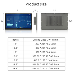 PC industriel à écran tactile de 18,5 pouces avec processeur I5/I7, écran tactile d'automatisation, système d'exploitation Win10/11/Linux, étanche IP65, <span class=keywords><strong>ordinateur</strong></span> d'usine - Product Image 3