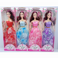 Poupée pas chère pour filles, jouets pour enfants, en plastique avec accessoires, poupée fée fleurie à habiller, 11,5 pouces, poupée princesse solide
