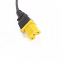 Cable de Alimentación con Conector C14 a C15, Adaptador IEC 320 C14 Macho a C15 Hembra, Cable de Alimentación CA