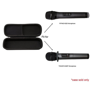 Étui rigide pour microphone EVA, pochette de rangement antichoc pour FIFINE K025 <span class=keywords><strong>TONOR</strong></span> K380F, organisateur étanche, sac de transport pour microphone à fermeture éclair - Product Image 3