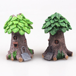Figurine de maison d'elfe miniature en résine pour jardin féérique, décoration d'aquarium - Product Image 1