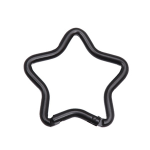 Five Pointed Star Aluminum Alloy Keychain Multifunctional <b>Hook</b> For Clothing Decorative Buckle <b>Wall</b> Door Hanger - Product Image 5