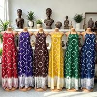 Nouvelle Robe Décontractée Ample Imprimée à Col Halter Grande Taille pour Femmes Africaines – Vente en Gros
