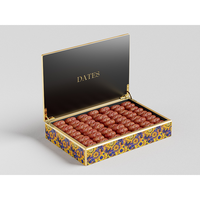 Carton magnétique de luxe personnalisé boîtes d'emballage Baklava fruits secs dattes chocolats bonbons emballage Ramadan Eid boîte-cadeau