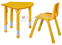 Table d'étude pour enfants de haute qualité, design de table ronde avec 6 chaises, table et chaises en bois