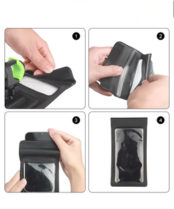 <strong>Waterproof</strong> Phone Mount Case <strong>Bag</strong> 360&deg; Rotation Touch Screen Phone Holder Bicycle Phone Holder Stand for <strong>Smartphone</strong> up to 6 Inch - Product Image 3