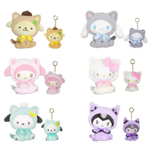 20ซม.Sanrioed Melodyของฉัน Kawaiiที่กําหนดเองญี่ปุ่นMy Melody Kitty Kuromiของเล่นSanrioedตุ๊กตาCinnamorollสําหรับเด็กวันเกิด