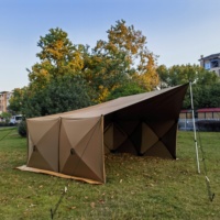 Écran pliable Oxford pour l'extérieur coupe-vent avec bâche coupe-vent pour le camping et la randonnée