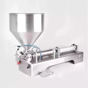 Máquina de enchimento de líquido semiautomático para gelo, máquina de enchimento de molho de mel, suco, bebida, tomate