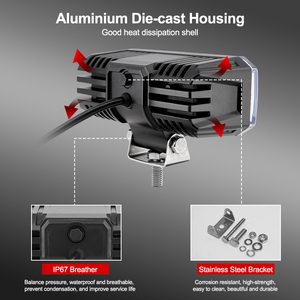 New 50 Wát LED cảnh báo an toàn ánh sáng cho xe nâng khu vực màu xanh đỏ khu vực dòng ánh sáng Phụ kiện cho xe ô tô - Product Image 4