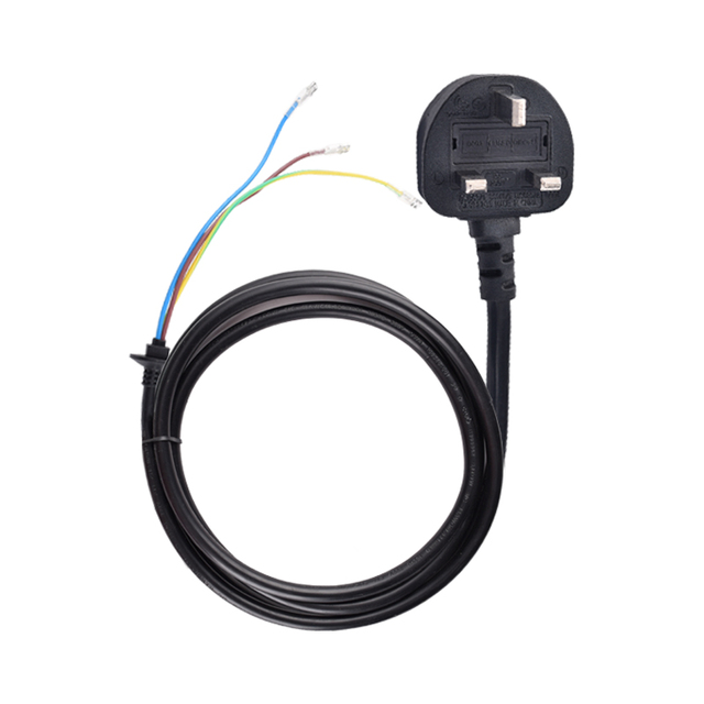 UK Standard 3 Pin Extension Lead 1m Blue Assembling Socket Cable BS Male End IEC Female End 6ft SJTW Wire Rubber Material 13A