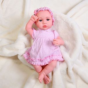 Poupée Reborn réaliste en Silicone de <span class=keywords><strong>45</strong></span> <span class=keywords><strong>CM</strong></span>, jouet pour enfant et bébé, offre spéciale - Product Image 3