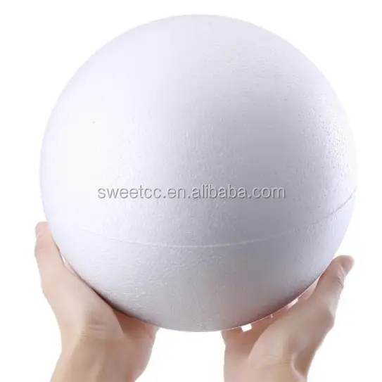 बड़े चिकनी और दौर Polystyrene स्टायरोफोम फोम गेंदों कला और शिल्प शादी की सजावट के लिए उपयोग