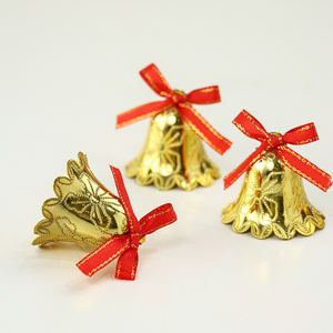 인기 판매 9개 소형 황동 징글벨, 축제용 크리스마스 골드 벨 장식 오너먼트 - Product Image 6