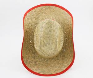 Sombrero de vaquero de paja de algas marinas transpirable a un precio competitivo con patrón bordado para viajes o eventos de trabajo diario al aire libre - Product Image 4