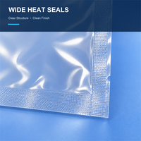 Sacs en nylon composite transparents pour composants électroniques, pochettes plates sur mesure avec large fermeture thermoscellée