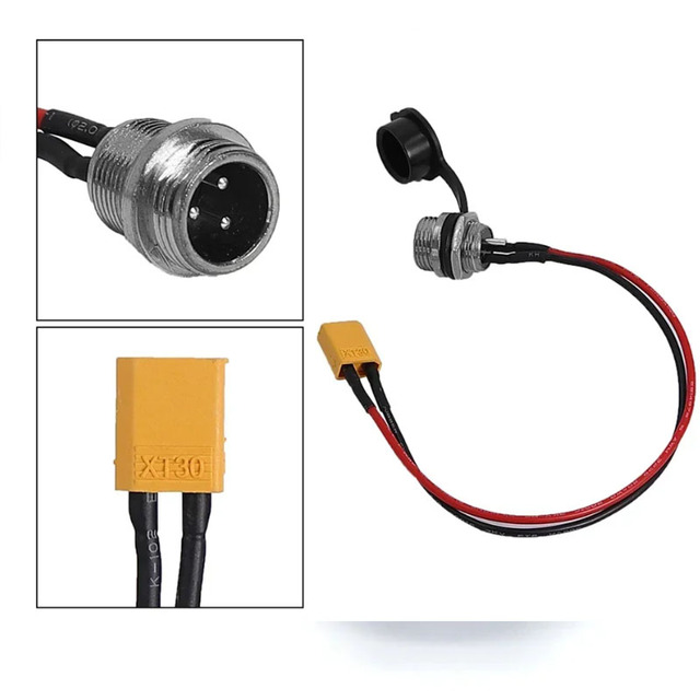 Factory Direct Zero 3 Pins Charging Port for 8x/10x/11x Electric Scooter Parts Accessories Aviation Connector Xt30