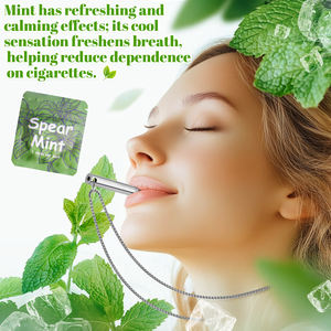 Desain trendi baru baja tahan karat berhenti merokok tongkat liontin kalung tanpa asap nikotin Inhaler - Product Image 4