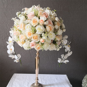 IFG Offre Spéciale 60cm boule de <span class=keywords><strong>fleurs</strong></span> artificielles rouges suspendues en soie pour décoration de mariage - Product Image 6
