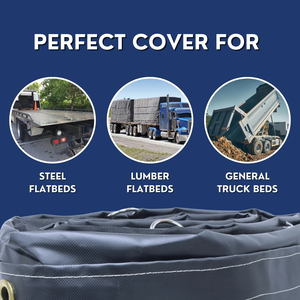 Rouleau de bâche en PVC haute qualité 18 oz 16' x 25' très résistant, personnalisé, imperméable, en vinyle pour camion, pour couverture - Product Image 4