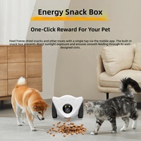 Robot Compagnon Intelligent Mobile pour Surveillance et Alimentation des Animaux à Domicile, Interphone Bidirectionnel, Vision Nocturne, Distributeur de Friandises
