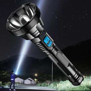 Lampe de poche multifonction LED USB longue portée portable pour la randonnée, le camping, les tentes, les lampes de secours, la lampe torche d'extérieur - Product Image 3