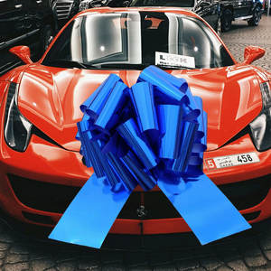 Moño Grande de Cinta de 18 Pulgadas con Cordón <span class=keywords><strong>para</strong></span> <span class=keywords><strong>Regalo</strong></span> Navideño, Decoración de Automóviles - Product Image 6