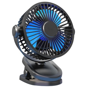 USB Rechargeable 360 Degree Adjustable <b>Plastic</b> Desk <b>Table</b> Fan <b>Foldable</b> Handheld Wall Hanging for Bedroom Outdoor Use English - Product Image 1