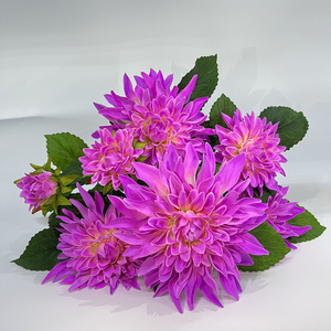 Dahlia artificiel en gros <span class=keywords><strong>pas</strong></span> <span class=keywords><strong>cher</strong></span>, fleur de haute qualité, imperméable, durable, pour la maison, l'extérieur, Halloween, Noël - Product Image 6