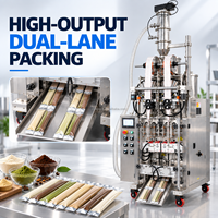 Machine d'emballage de poudre à deux voies DEEPACK pour la production de sachets jumelés avec dosage et scellage séparés