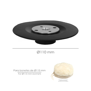 Disco abrasivo in nylon Ø 115 mm. Filettatura M14 - Product Image 3