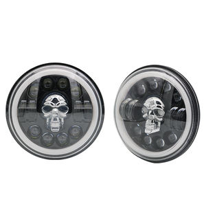 Sistema de Iluminación para Motocicleta Skull Ghost de 7 Pulgadas, Luces LED de 12 Voltios, Faro Delantero Blanco para Motocicletas - Product Image 5