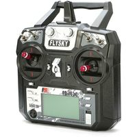 FLYSKY FS-i6X 10CH 2.4GHz en plastique RC Transmitter Controller avec FS-iA6B Récepteur Câble de mise à niveau pour Boat Racing Drone (Mode_2)