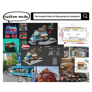 Camiones <span class=keywords><strong>de</strong></span> Comida Móviles Personalizables y Autobuses <span class=keywords><strong>de</strong></span> Hamburguesas y Papas Fritas, Equipados con Cocinas Completas. - Product Image 4