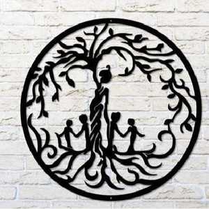 Baoma Décoration <span class=keywords><strong>Murale</strong></span> Art Métal Silhouette Décoration <span class=keywords><strong>Murale</strong></span> l'<span class=keywords><strong>Arbre</strong></span> <span class=keywords><strong>de</strong></span> l'Amour Maternel Sticker Mural <span class=keywords><strong>Arbre</strong></span> <span class=keywords><strong>de</strong></span> <span class=keywords><strong>Vie</strong></span> Famille Peintures Murales - Product Image 4