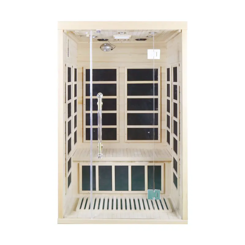 Home Use 2 Person Indoor Infrared Sauna Room with Carbon Fiber Heating Panels