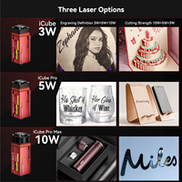 SCULPFUN New ICube Mini CNC Lazer Engraver Portable Automatic MDF Laser Marking Machine for Metal Wood