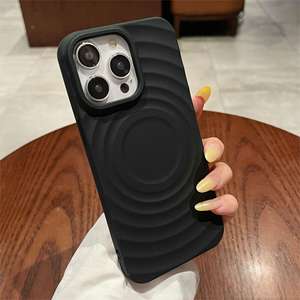 Funda para iPhone 17 Pro Max, diseño de anillo de silicona, funda suave con protección solar, funda magnética de cobertura total anticaídas - Product Image 4