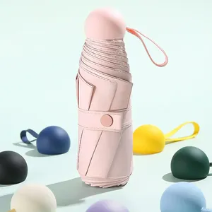 Mini Sombrilla Plegable Portátil, Protección UV, Impermeable, para Viajes y Exteriores, con Logotipo Personalizado, Proveedor Chino - Product Image 3