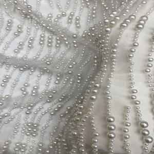 Nuovo Lussuoso Abito da Sposa con Ricamo a Perline da 4/6/8 <span class=keywords><strong>Centimetri</strong></span>, Abito Femminile, Tessuto per Abbigliamento alla Moda - Product Image 6