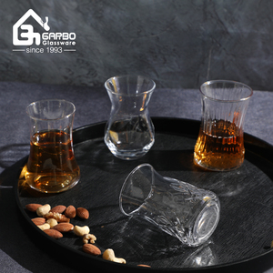 <span class=keywords><strong>Garbo</strong></span> 175ml Türkische Teegläser-Set, Bleifreie Hitzebeständige Klare Geprägte Trinkgläser für Zuhause Restaurant Café - Product Image 1