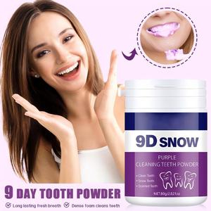 Polvo Dental de Menta 80g, <span class=keywords><strong>Aliento</strong></span> Fresco, Elimina Manchas Amarillas y de Humo, Anti-<span class=keywords><strong>Halitosis</strong></span>, Suave para el Cuidado Bucal en el Hogar - Product Image 3