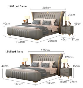 <span class=keywords><strong>Letto</strong></span> Super King Size con Testiera Funzionale per <span class=keywords><strong>Hotel</strong></span>, Personalizzabile, Arredamento di Lusso - Product Image 6