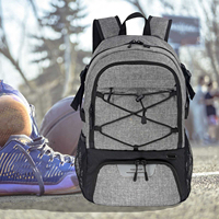 Sac à dos de sport pour football, gym, basketball, équipement de terrain de jeu extérieur, grand sac de sport avec compartiment séparé pour ballon