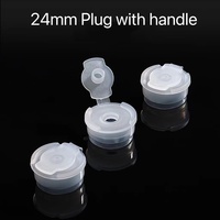 Bouchon en plastique PE avec poignée, 10 pièces, 18mm 20mm 24mm, couvercle de sécurité interne avec trou, 24/410 PE