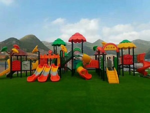 Ensemble d'équipement de terrain de jeu sur le thème des vaisseaux spatiaux Toboggans en plastique pour les parcs Aire de jeux d'aventure en plein air pour les enfants - Product Image 5