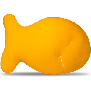 Coussin en peluche en forme de poisson, peluche jaune pour enfants de 2 à 4 ans, unisexe, rembourré en coton PP - Product Image 1