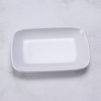 Plateau en mélamine personnalisable de 11 pouces, plats en plastique au design moderne super durable pour fast-food et restaurant