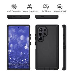 Étui de téléphone avec clip de ceinture noir en PC+TPU, vente chaude, support rotatif à 360 degrés, coque de téléphone combinée pour Samsung S26 S26 Ultra S26 Plus A-2630 - Product Image 5